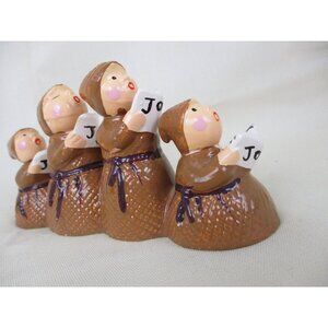 Singing Monk Figurines Department 56 Heritage villag, Christmas Caroling